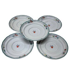 5 International China Country Christmas Saucers Cat Ornament 6 3/8”